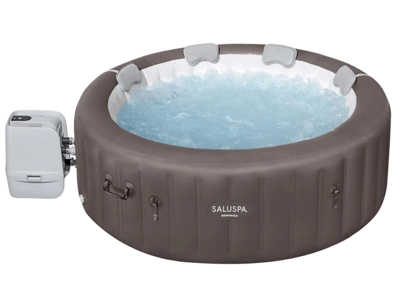 Bestway SaluSpa Dominica Smart EnergySense HydroJet Inflatable Hot Tub Spa (77" x 28") | Features App-Control | Fits Up to 4-6 Persons